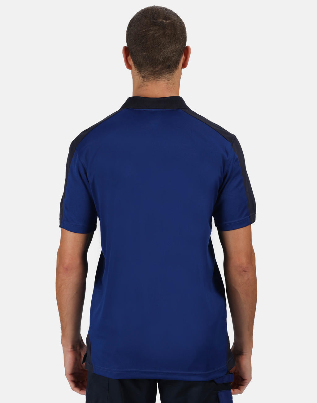 Contrast Coolweave Polo in Farbe Black/Seal Grey