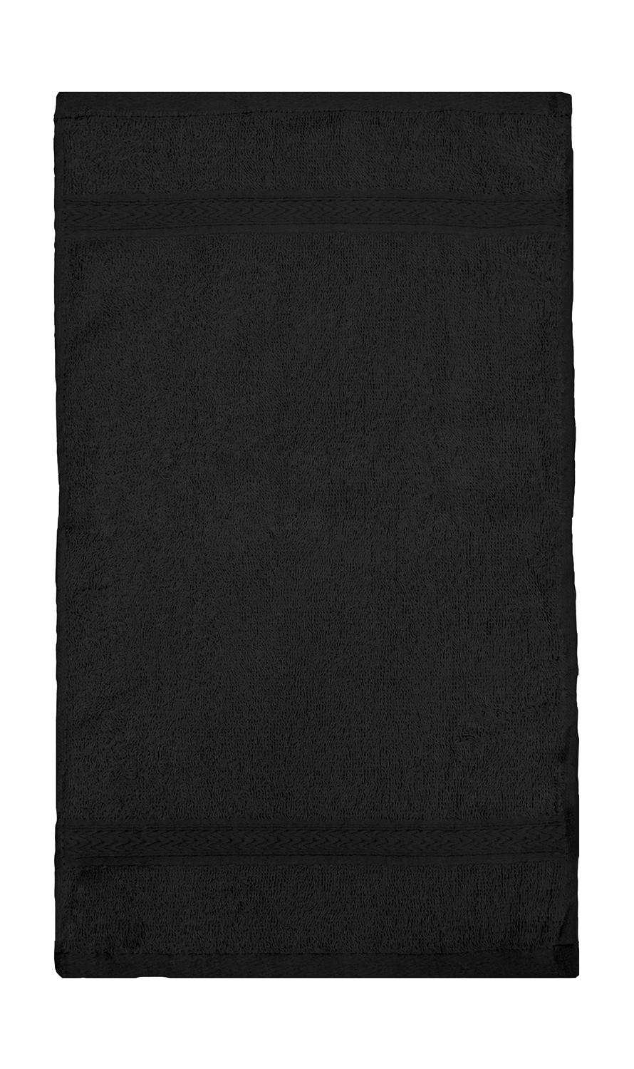 Rhine Guest Towel 30x50 cm in Farbe Black