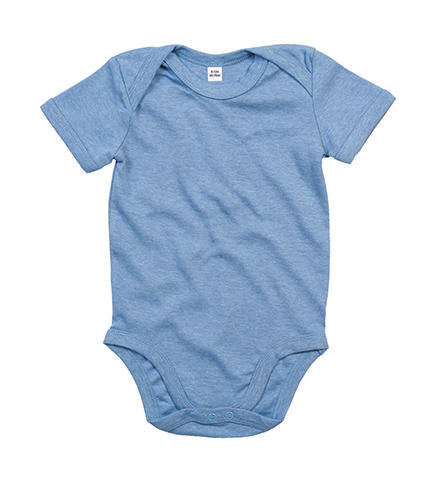 Baby Bodysuit in Farbe Heather Blue Organic