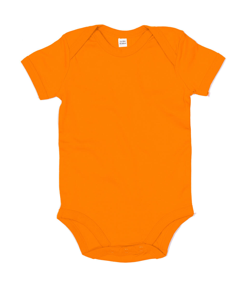 Baby Bodysuit in Farbe Orange Organic