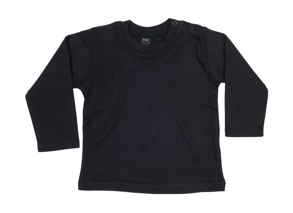 Baby Longsleeve Top in Farbe Black