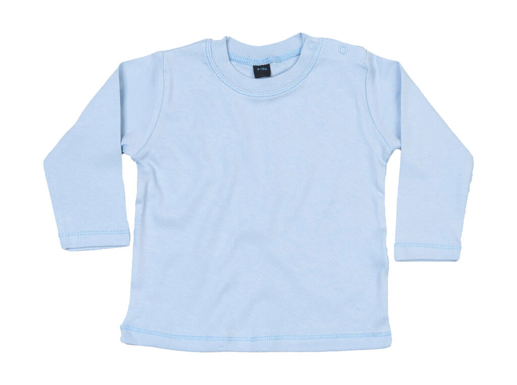 Baby Longsleeve Top in Farbe Dusty Blue