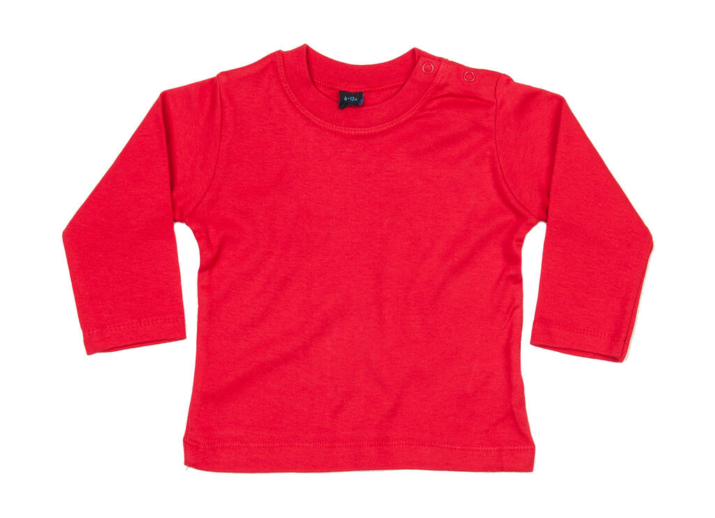 Baby Longsleeve Top in Farbe Red