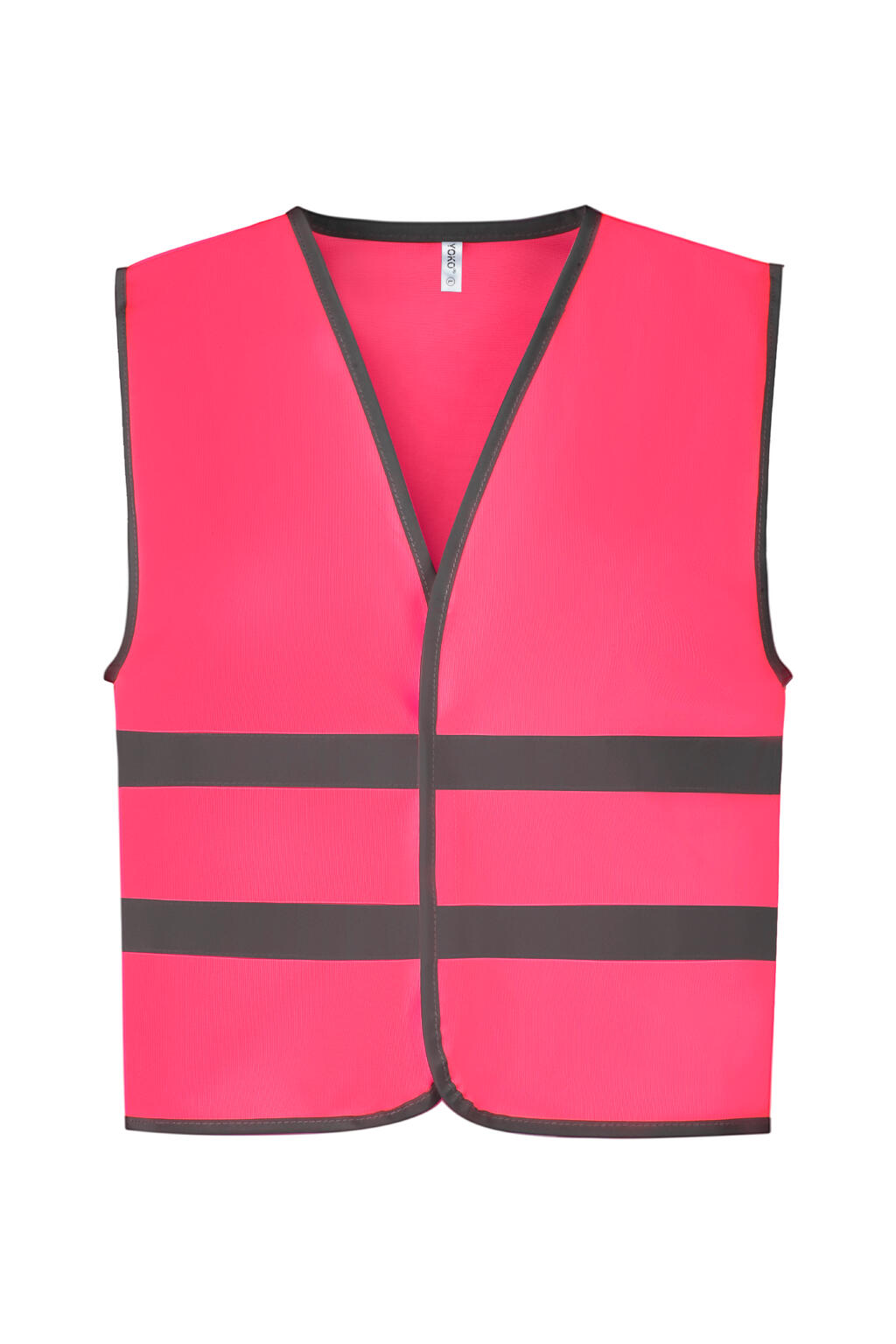 Kids Fluo Reflective Border Waistcoat in Farbe Pink