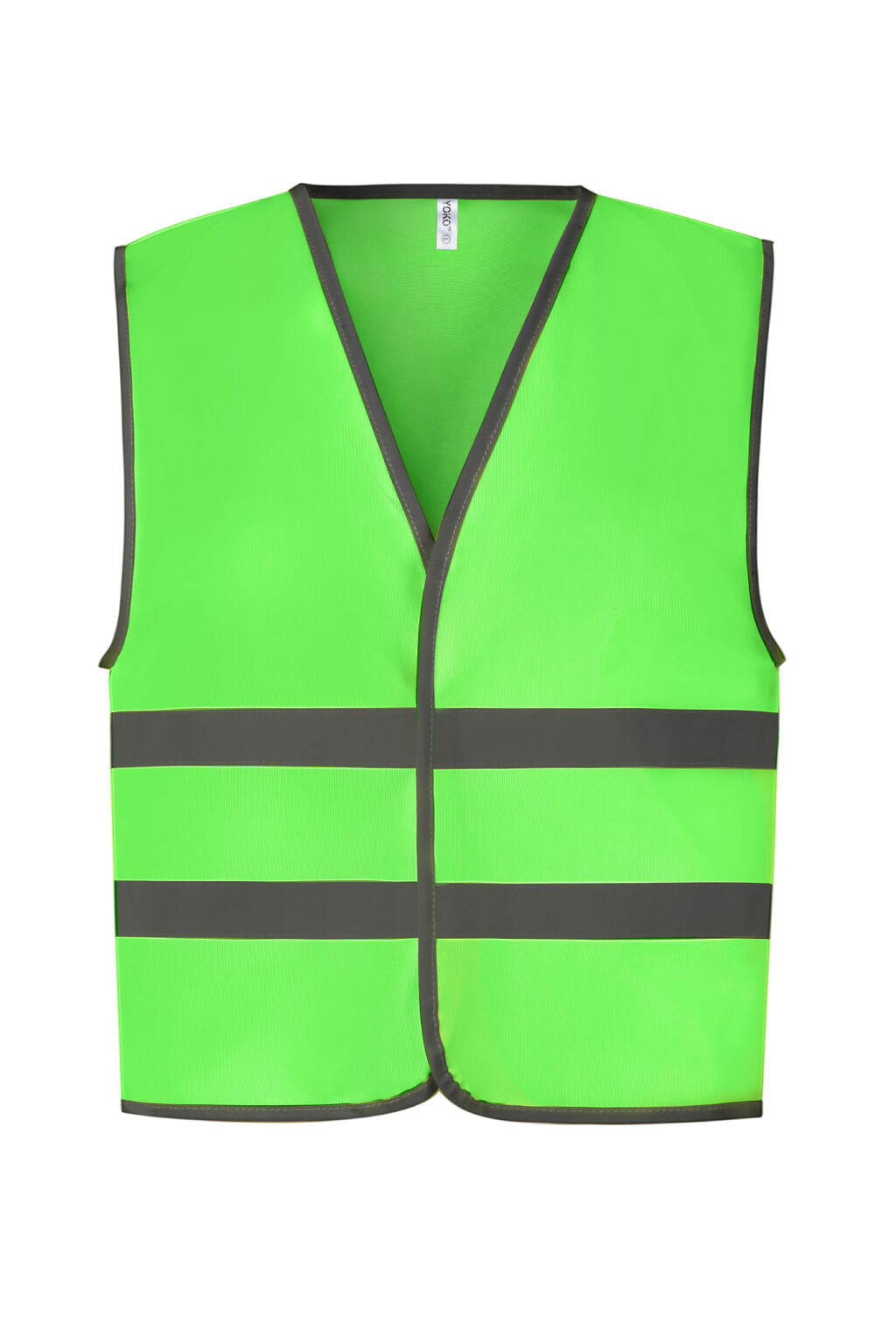 Kids Fluo Reflective Border Waistcoat in Farbe Lime