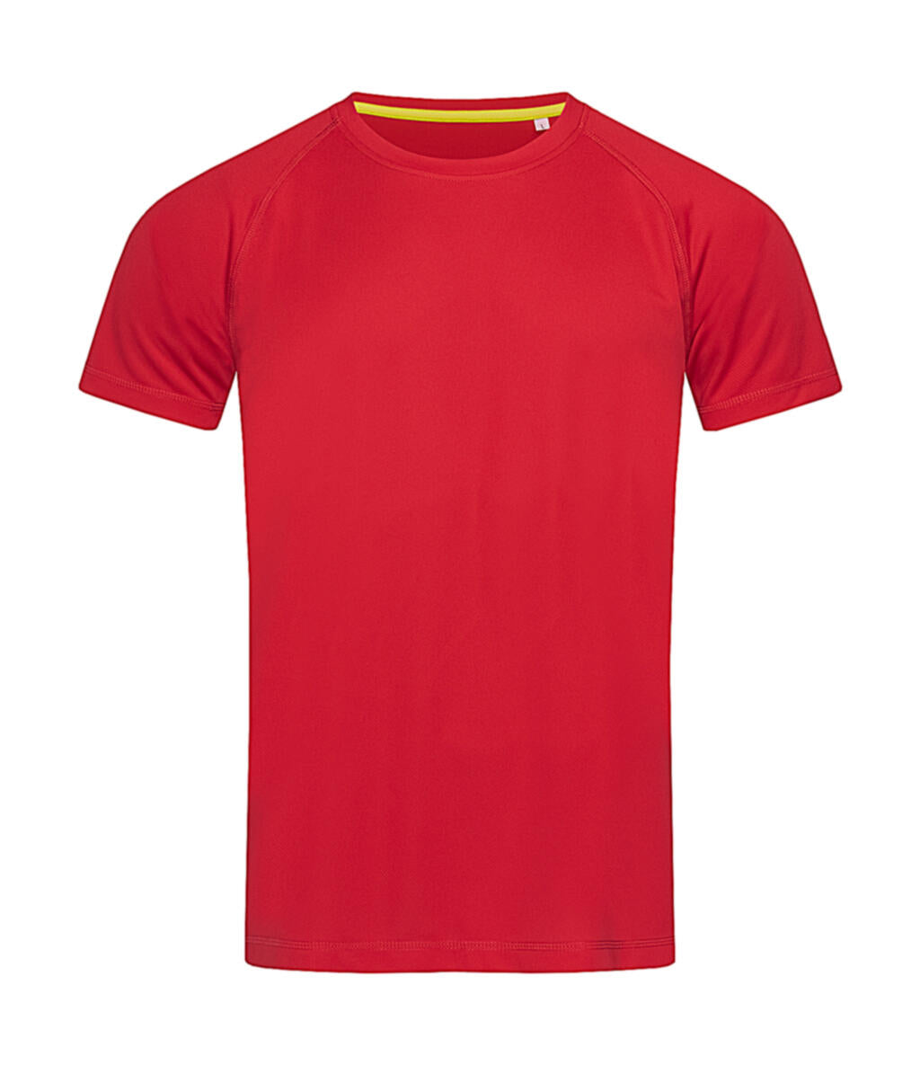 Active 140 Raglan Men in Farbe Crimson Red
