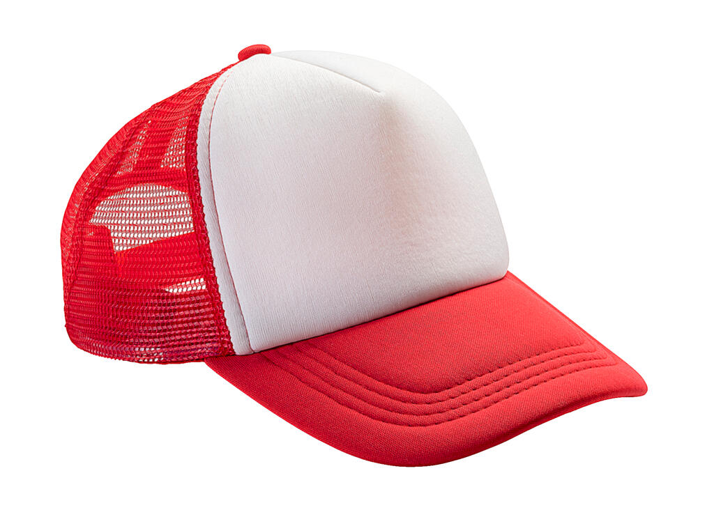 Detroit ½ Mesh Truckers Cap in Farbe Red/White