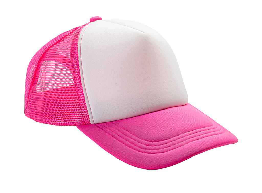 Detroit ½ Mesh Truckers Cap in Farbe Super Pink/White