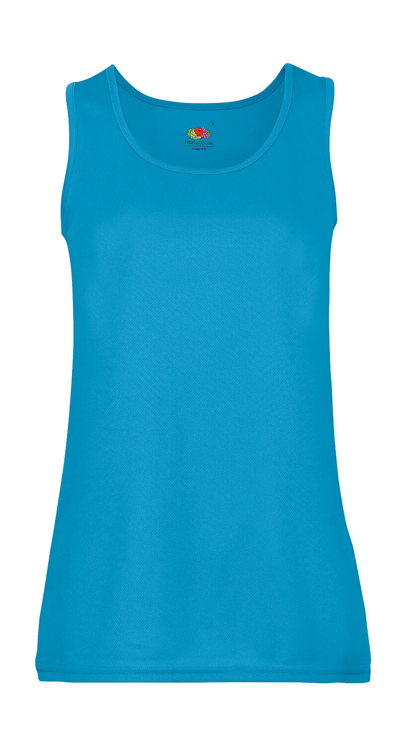Ladies' Performance Vest in Farbe Azure Blue