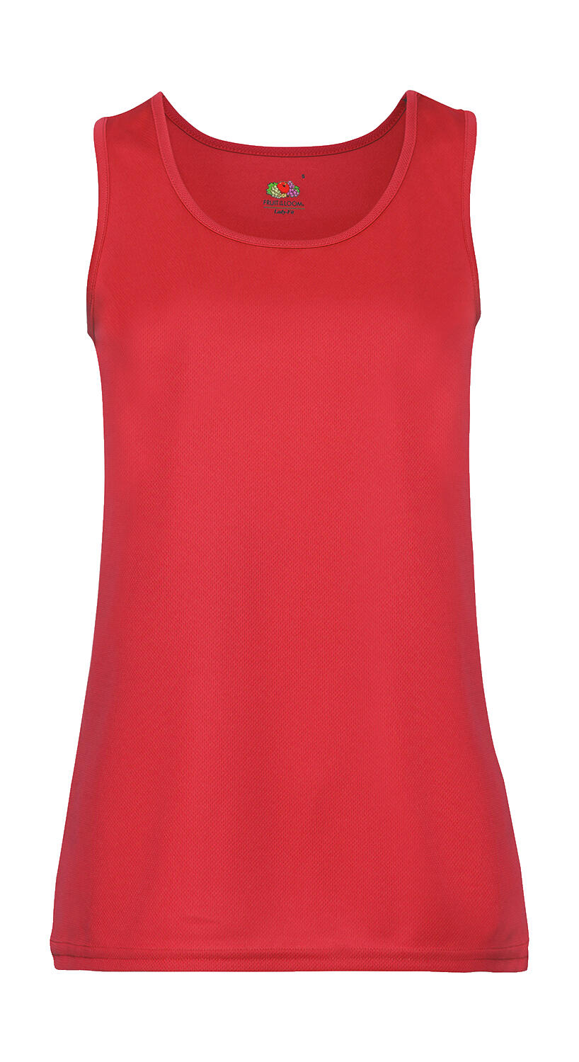 Ladies' Performance Vest in Farbe Red