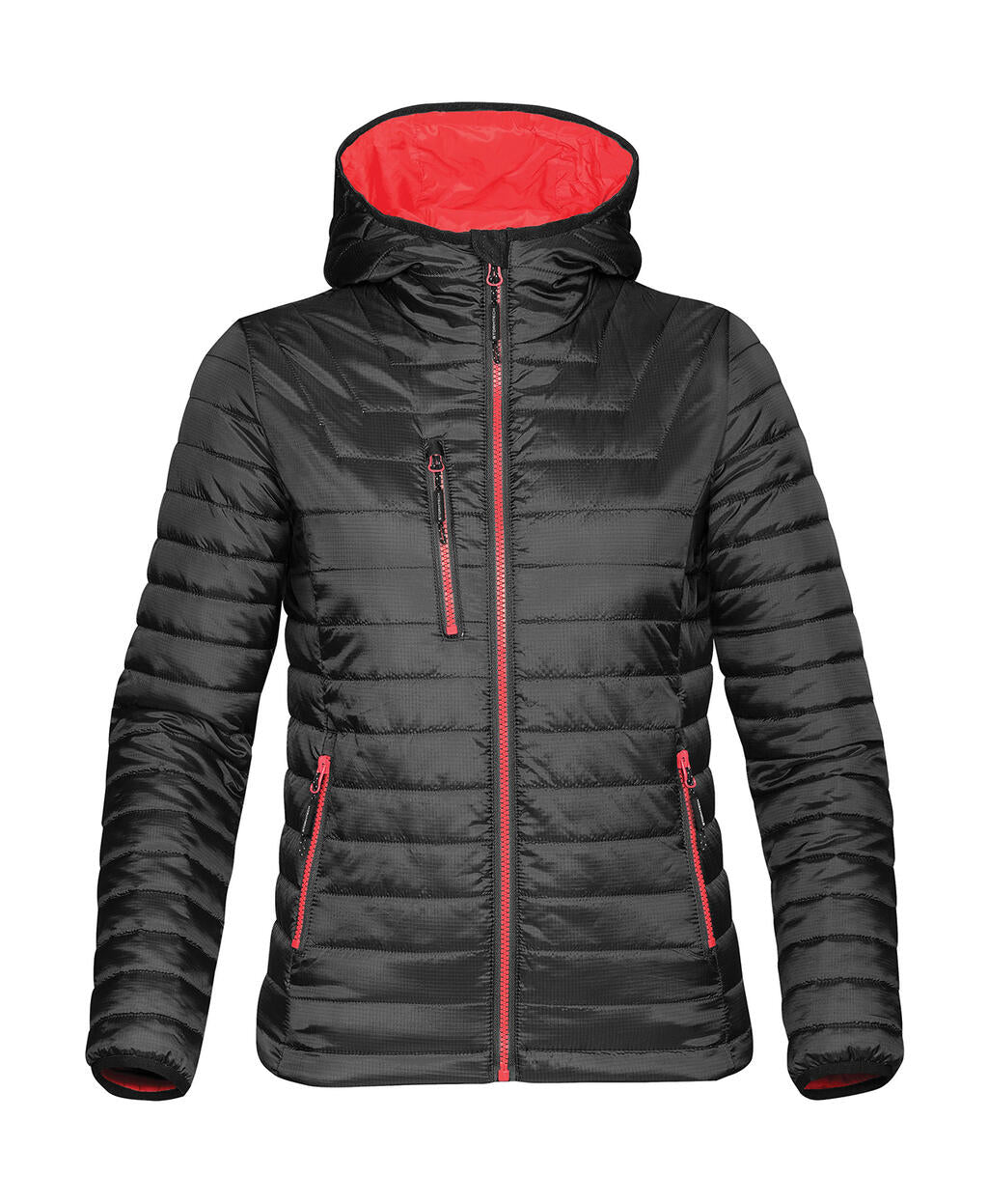 Women's Gravity Thermal Jacket in Farbe Black/True Red