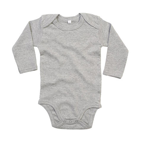 Baby long Sleeve Bodysuit in Farbe Heather Grey Melange