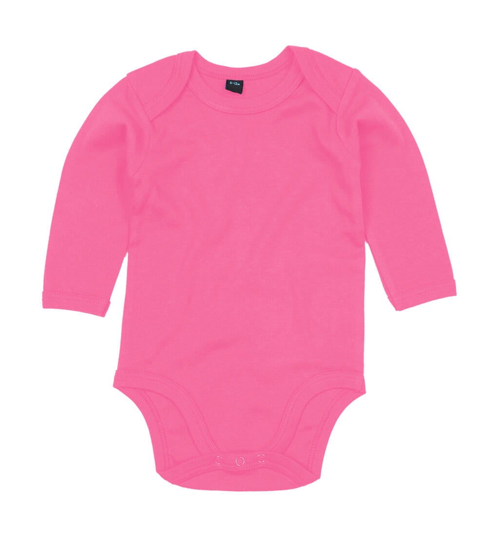 Baby long Sleeve Bodysuit in Farbe Fuchsia
