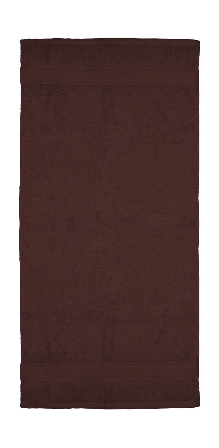 Rhine Hand Towel 50x100 cm in Farbe Chocolate