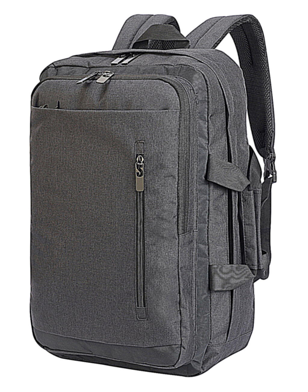 Bordeaux Hybrid Laptop Briefcase in Farbe Charcoal Melange/Black