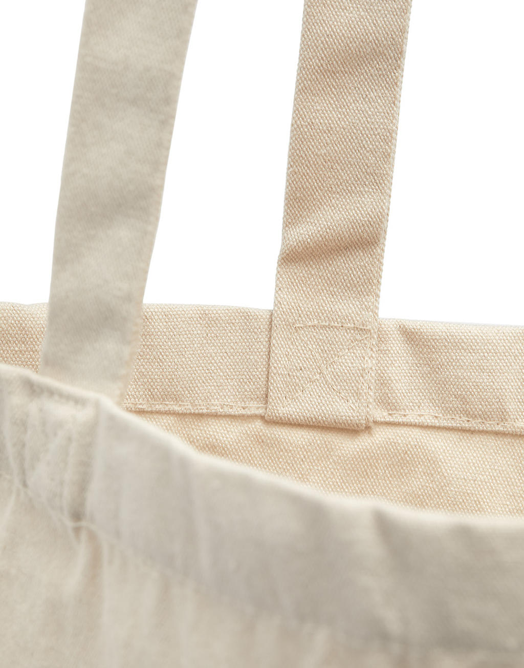 Canvas Cotton Bag LH with Gusset in Farbe Natural