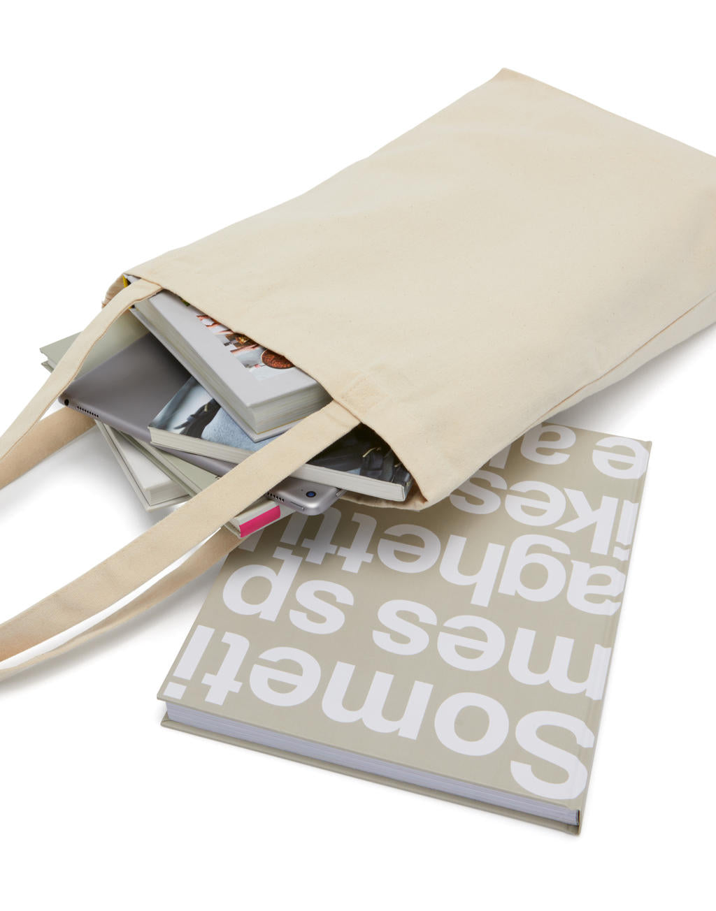 Canvas Cotton Bag LH with Gusset in Farbe Natural