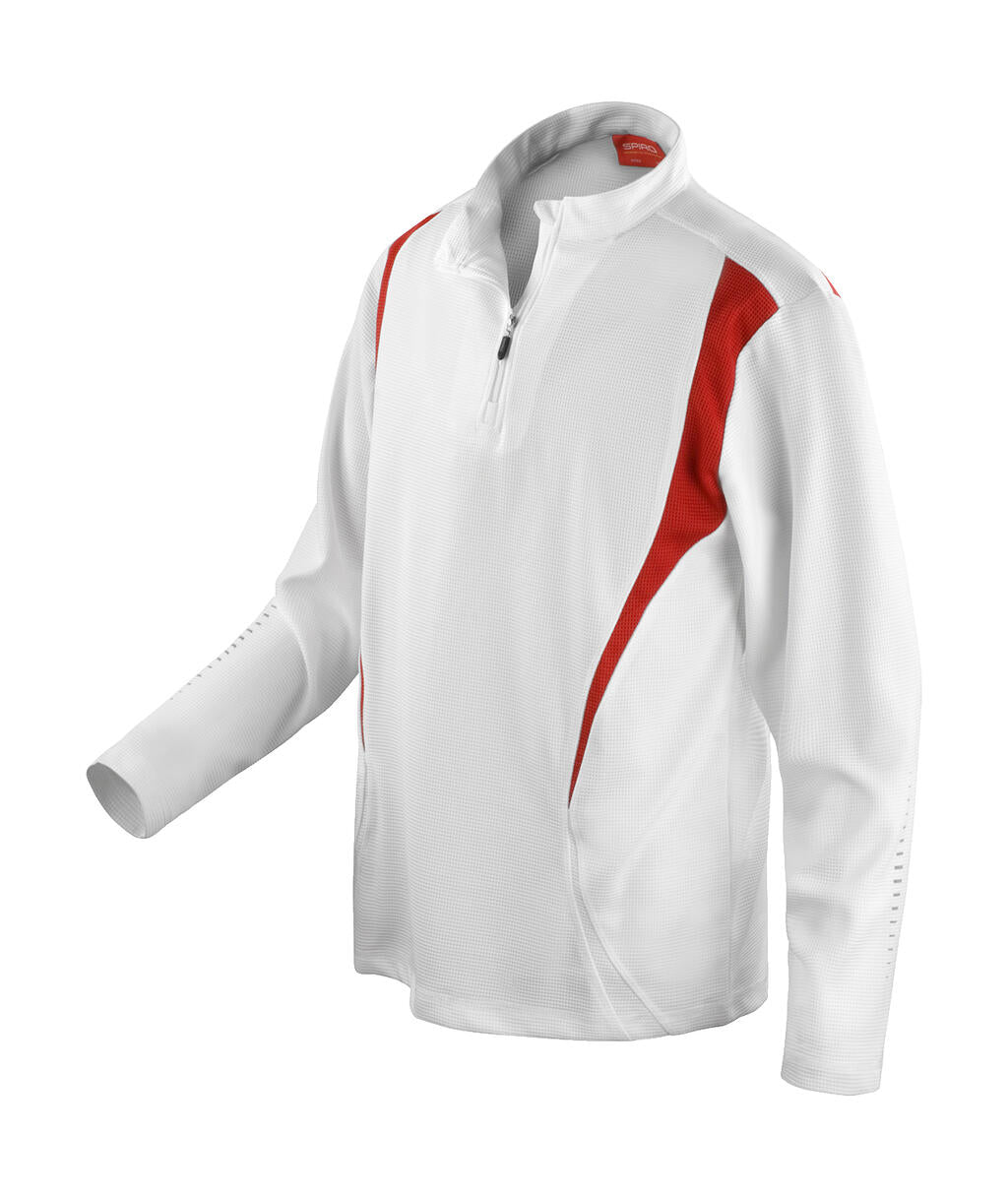 Spiro Trial Training Top in Farbe White/Red/White