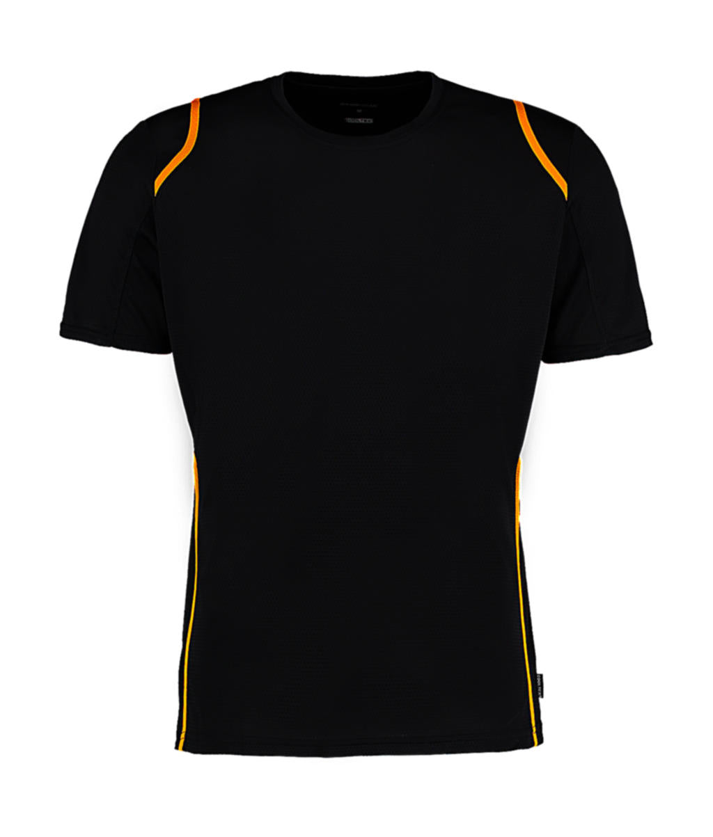 Regular Fit Cooltex® Contrast Tee in Farbe Black/Gold