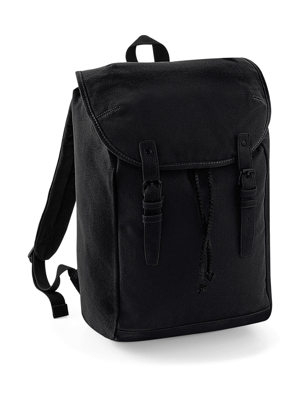 Vintage Backpack in Farbe Black/Black