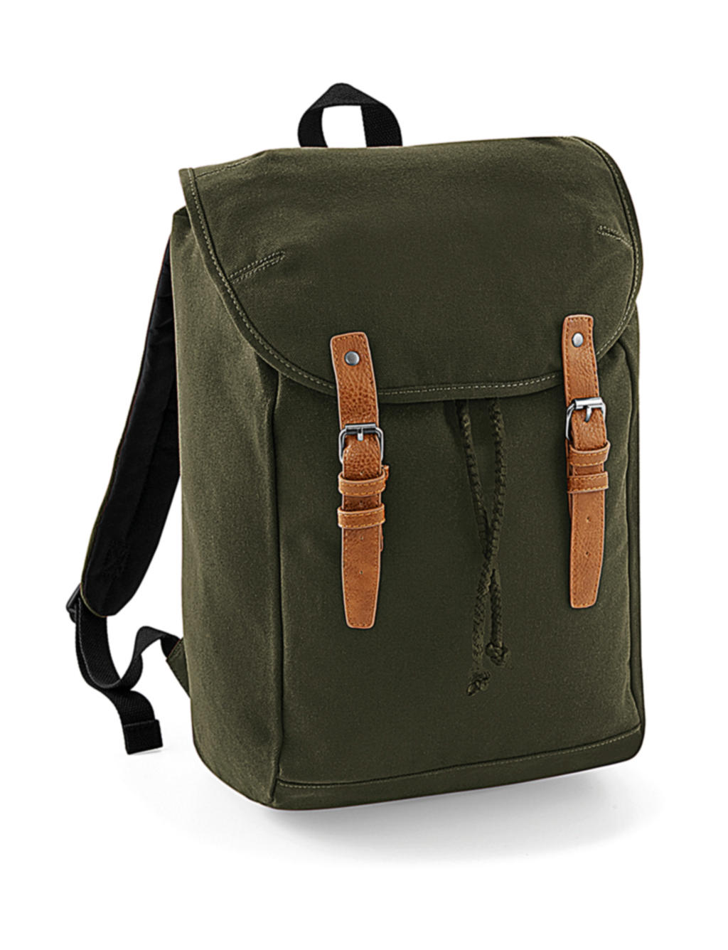 Vintage Backpack in Farbe Military Green