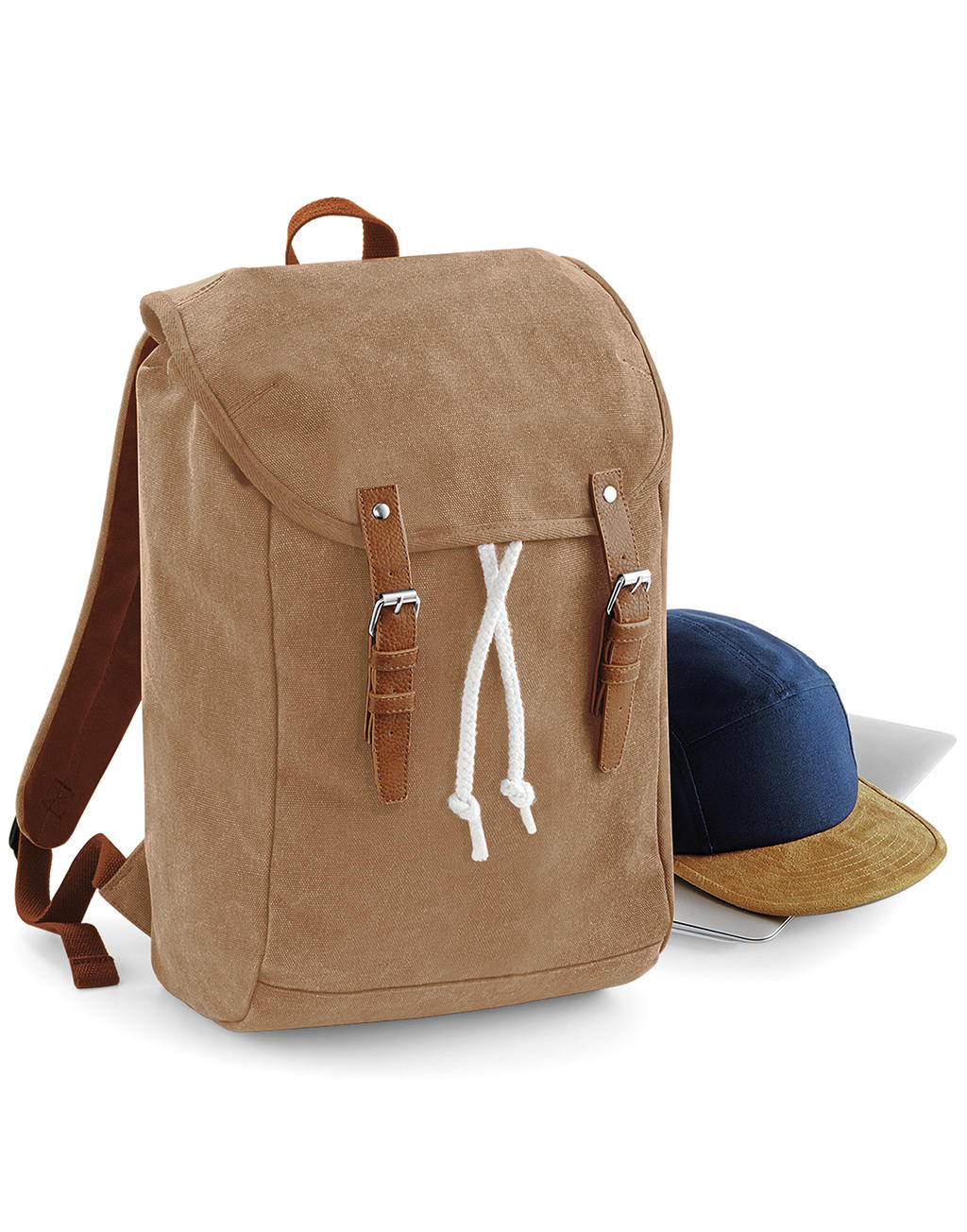 Vintage Backpack in Farbe Black