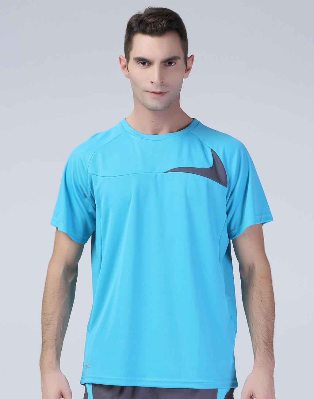 Spiro Men's Dash Training Shirt in Farbe White/Red