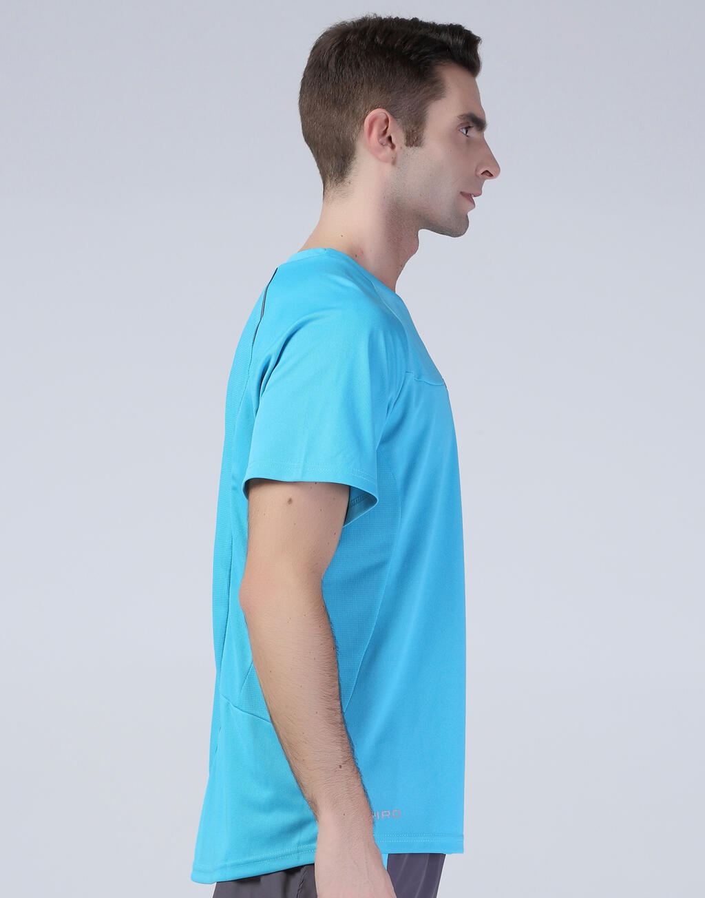 Spiro Men's Dash Training Shirt in Farbe White/Red