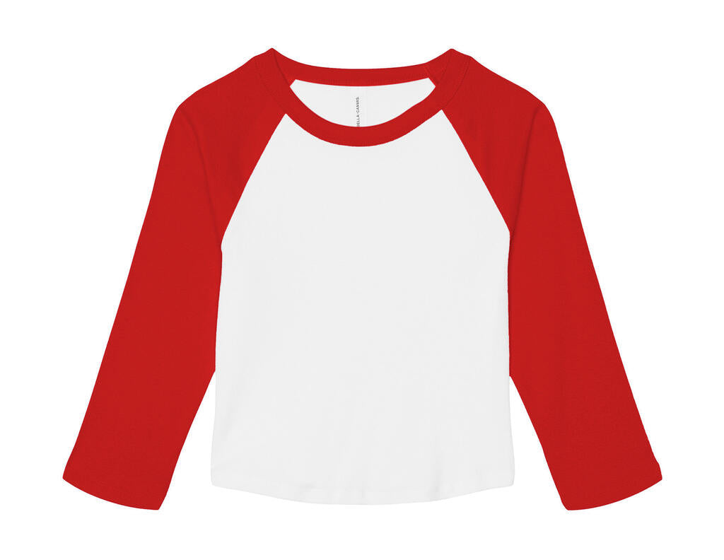 Women's Micro Rib 3/4 Raglan Baby Tee - ShirtStore