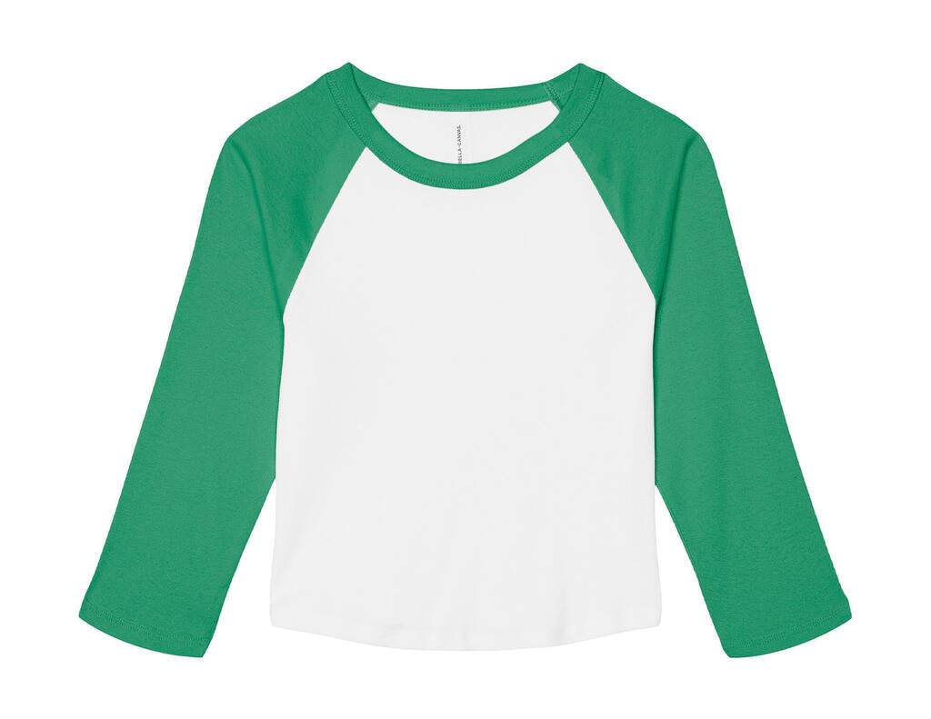 Women's Micro Rib 3/4 Raglan Baby Tee - ShirtStore