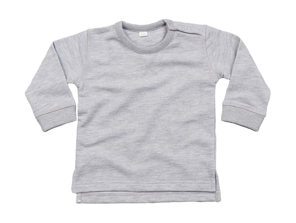 Baby Sweatshirt in Farbe Heather Grey Melange