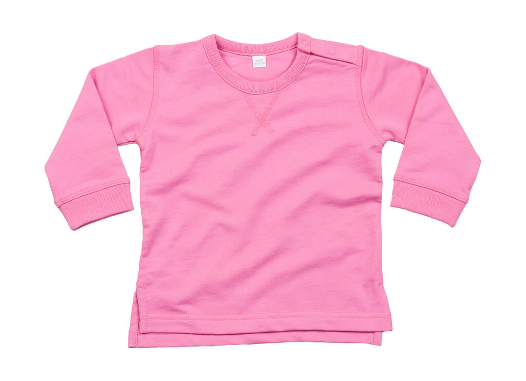 Baby Sweatshirt in Farbe Bubble Gum Pink