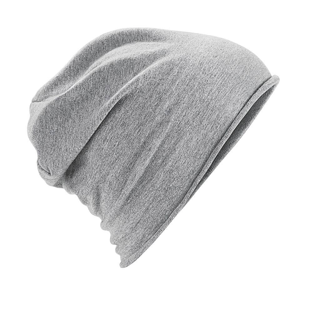Jersey Beanie in Farbe Heather Grey