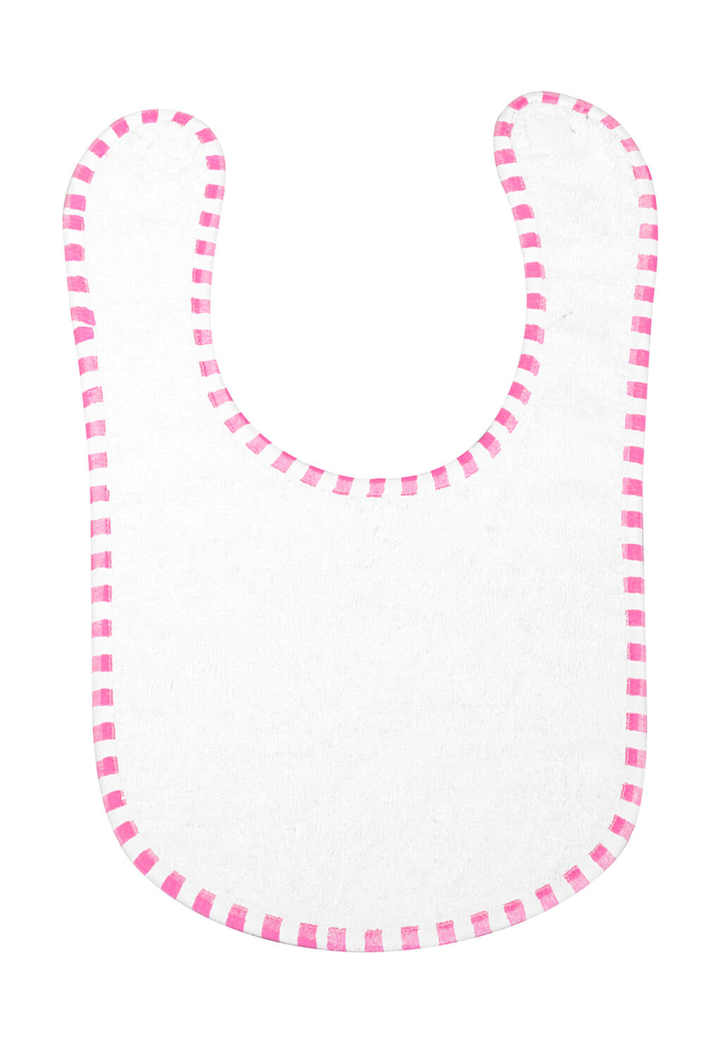 Arno Baby Bib in Farbe White/Baby Pink