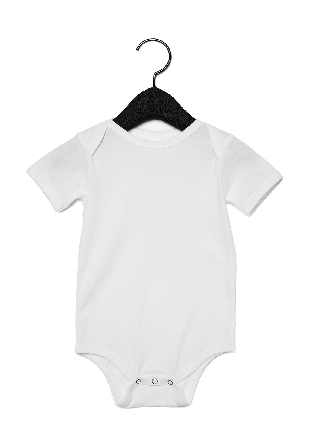 Baby Jersey Short Sleeve One Piece in Farbe White
