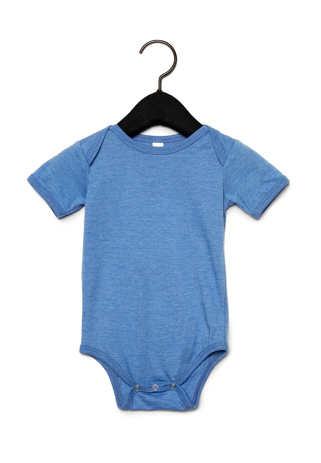 Baby Jersey Short Sleeve One Piece in Farbe Heather Columbia Blue