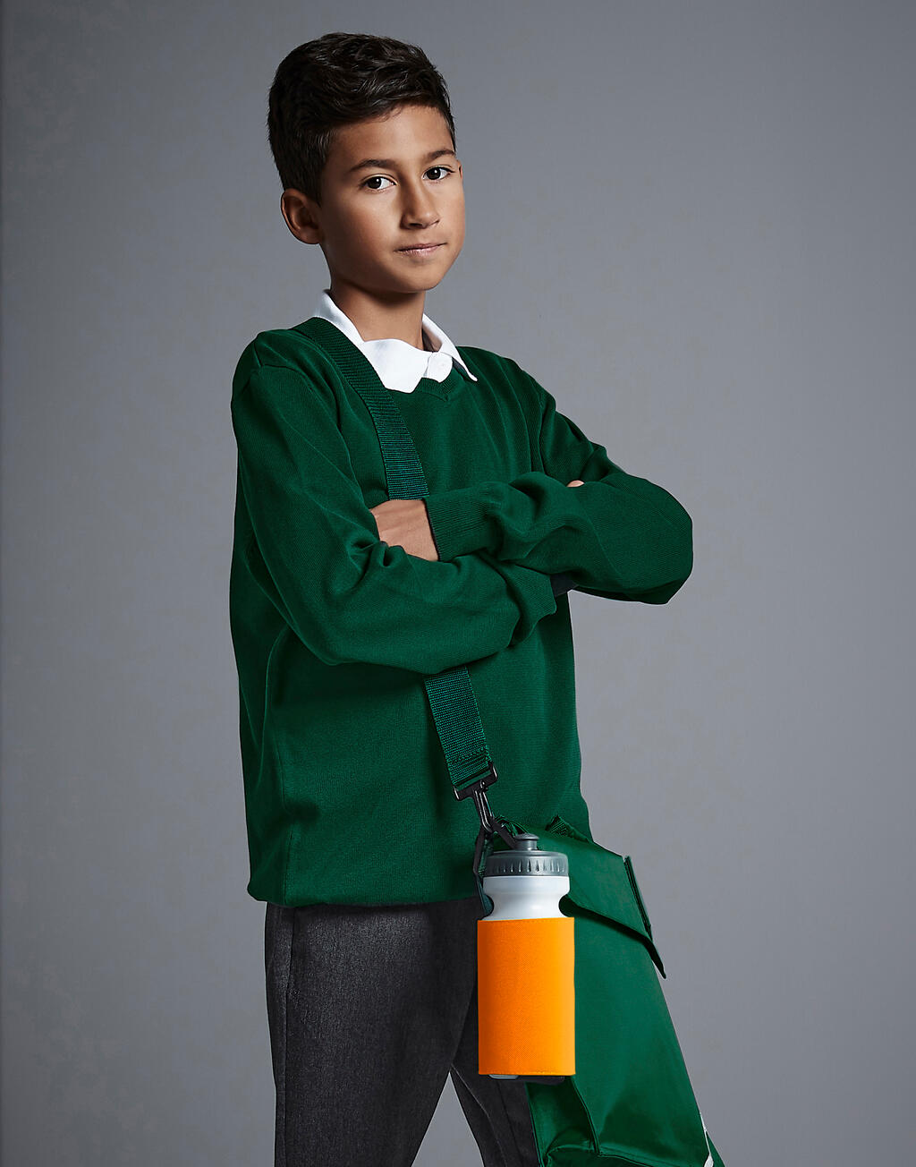 Water Bottle And Holder in Farbe White