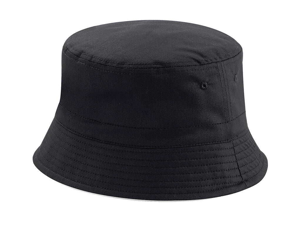 Reversible Bucket Hat in Farbe Black/Light Grey