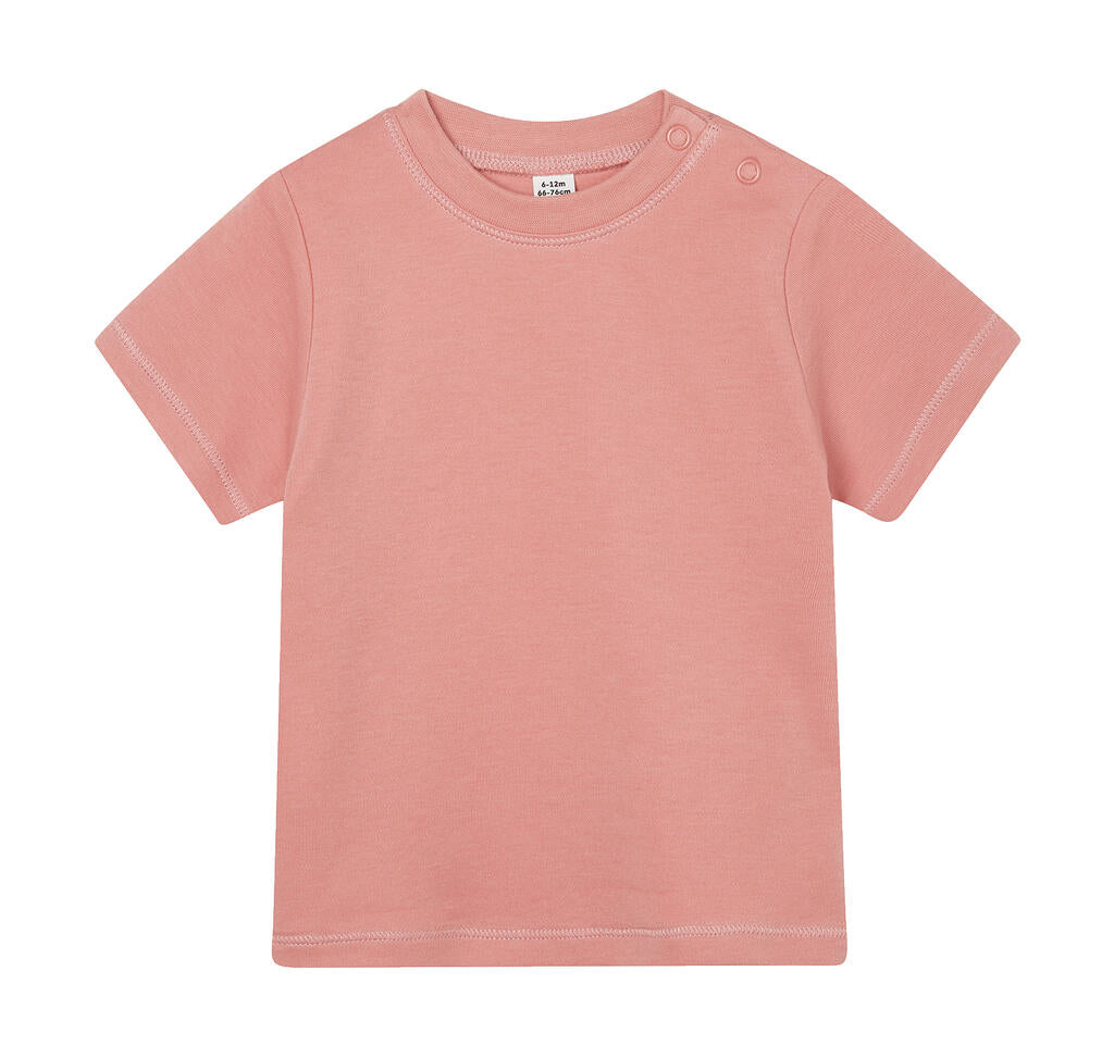 Baby T-Shirt in Farbe Dusty Rose