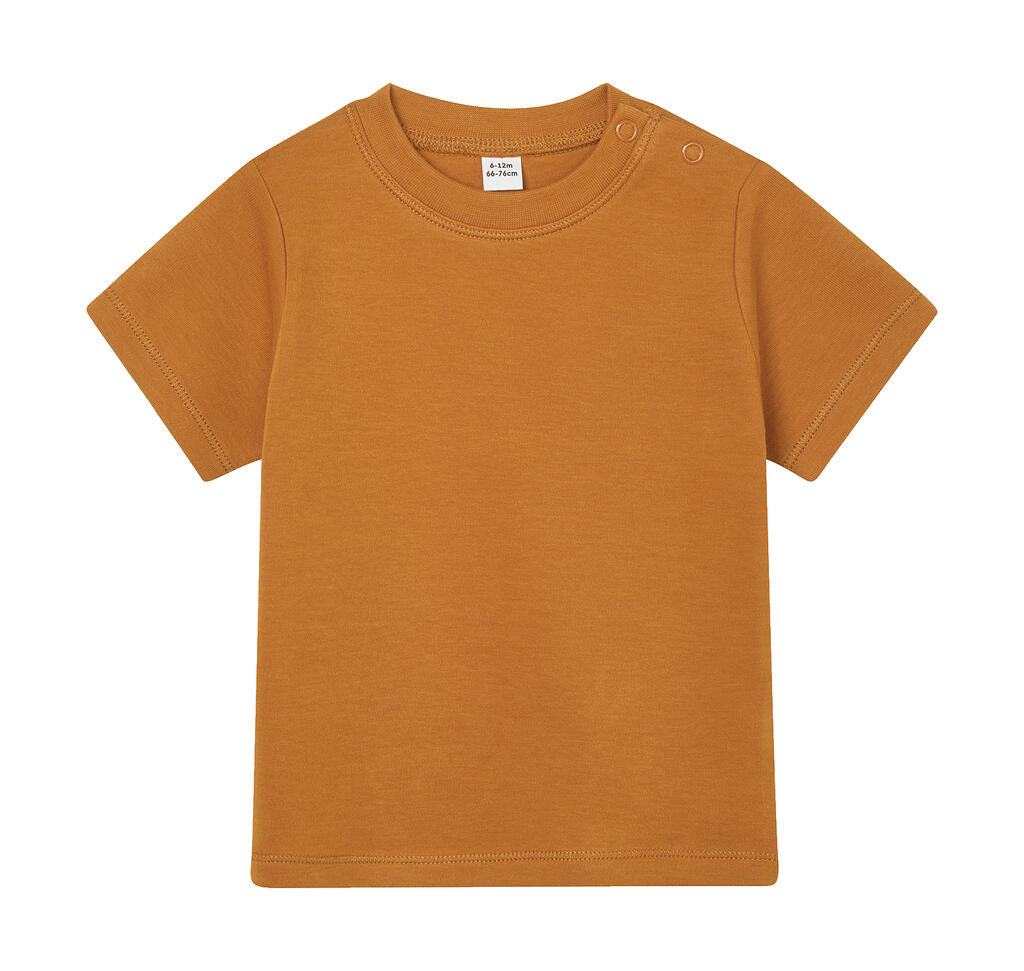 Baby T-Shirt in Farbe Toffee