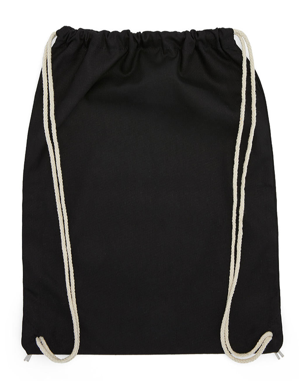 Baby Canvas Cotton Drawstring Backpack in Farbe Black
