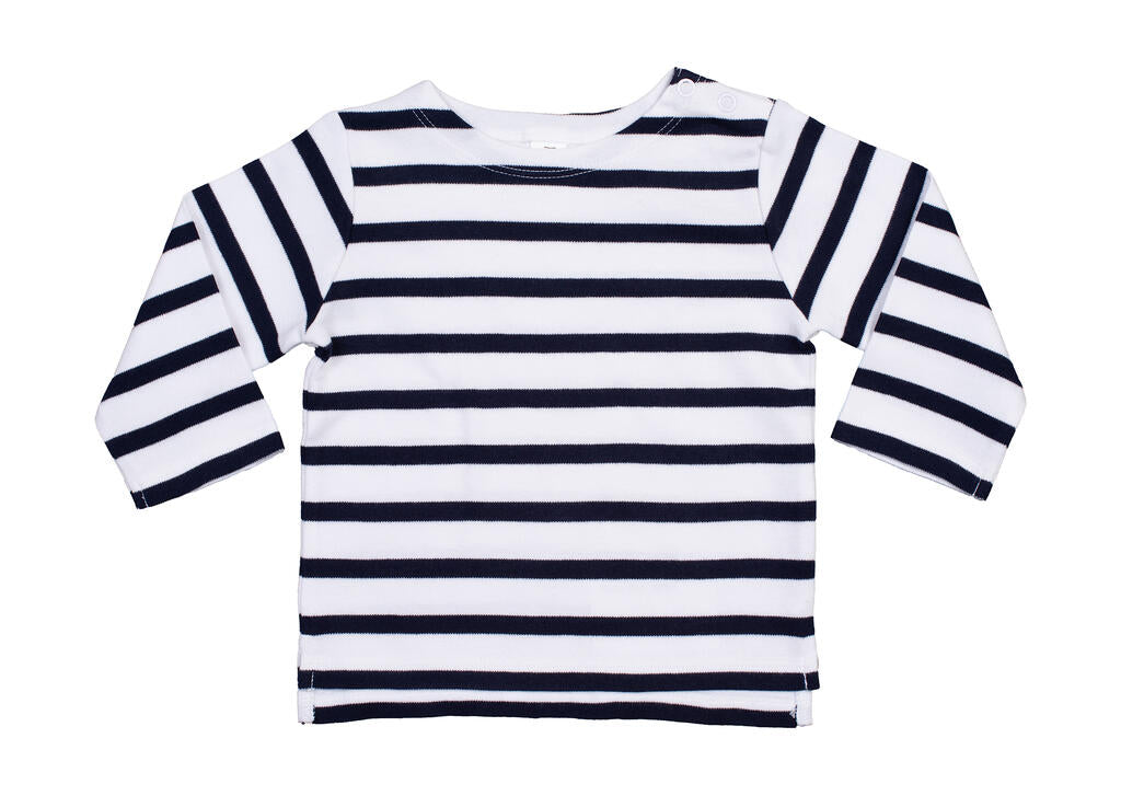 Baby Breton Top in Farbe White/Navy