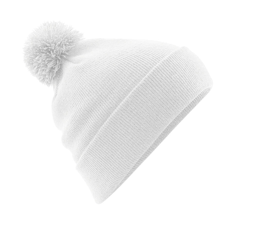 Original Pom Pom Beanie in Farbe White