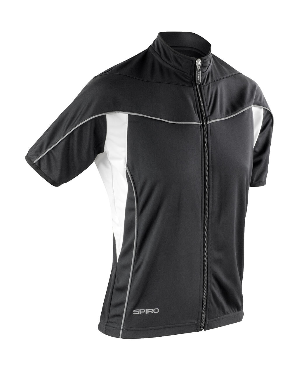 Ladies' Bike Full Zip Top in Farbe Black/White