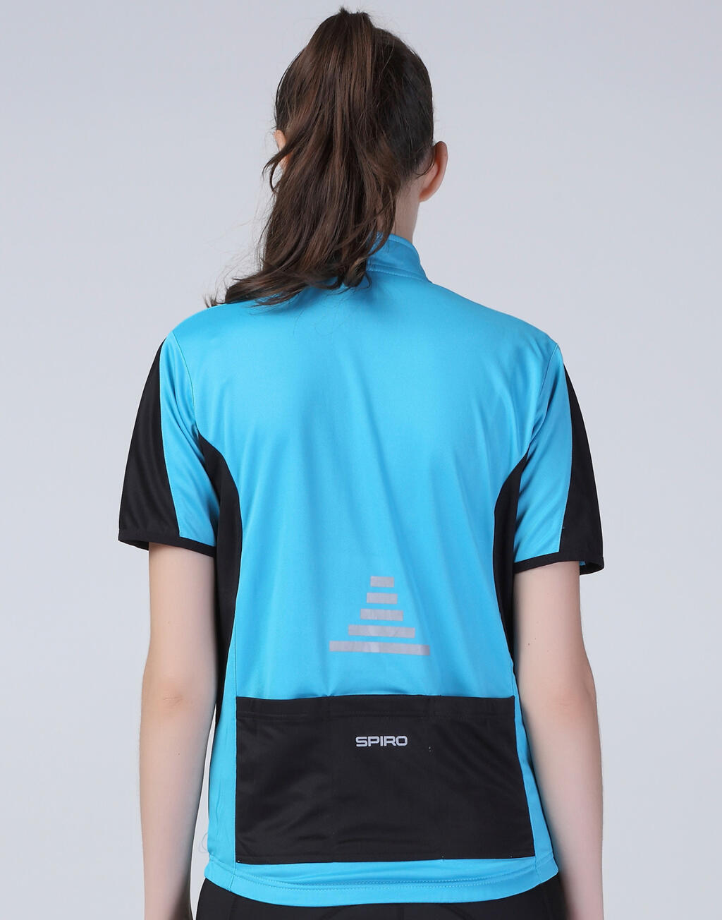 Ladies' Bike Full Zip Top in Farbe White/Black