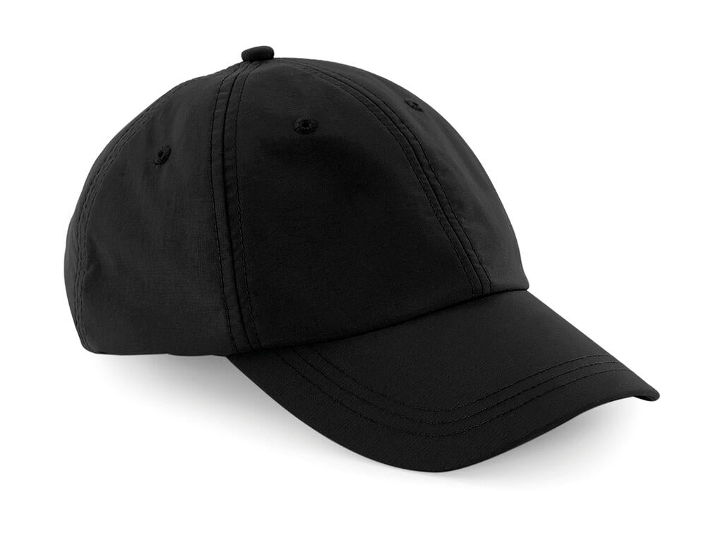 Outdoor 6 Panel Cap in Farbe Black