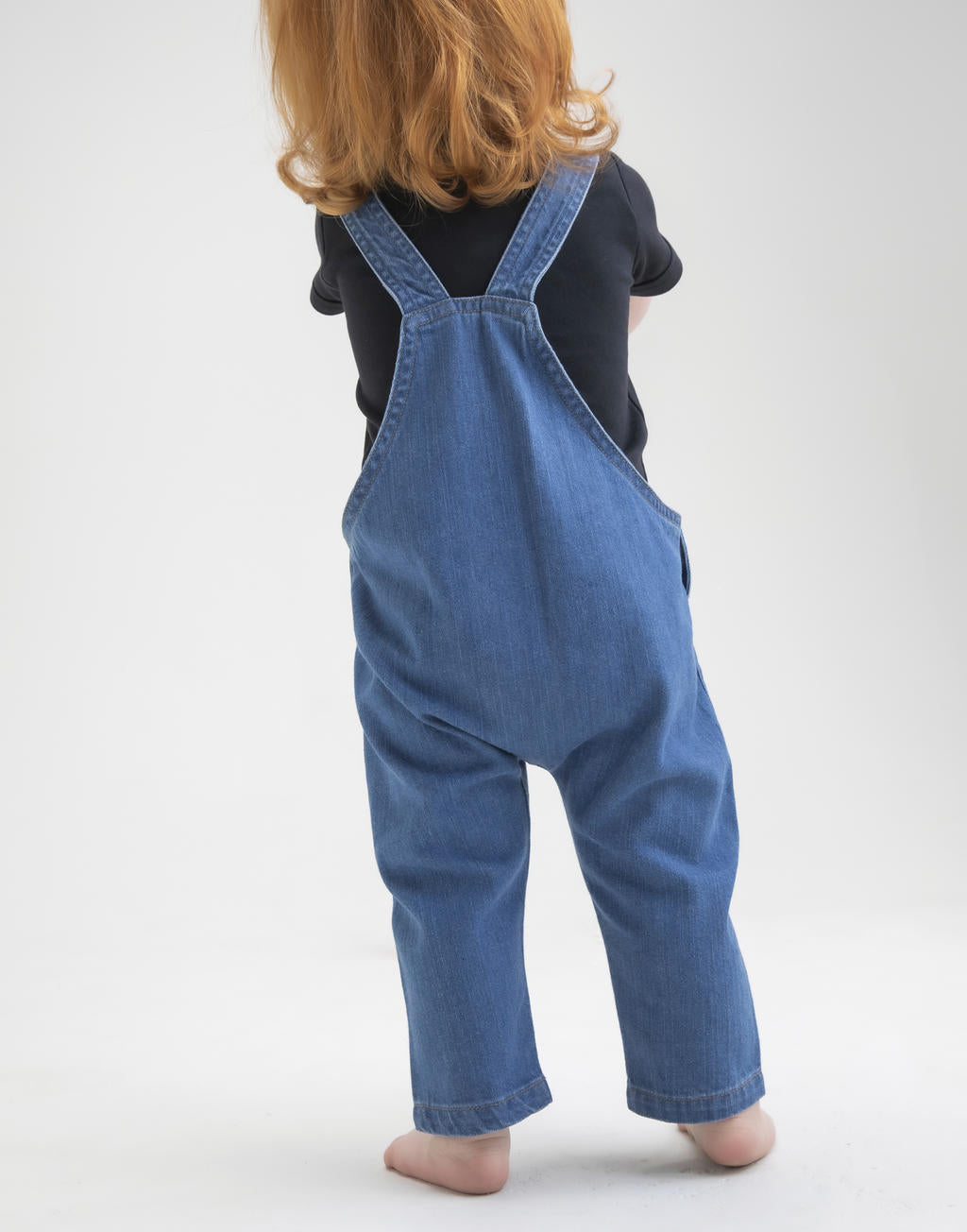 Baby Rocks Denim Dungarees in Farbe Denim Blue