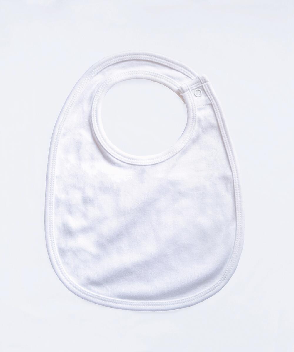 Single Layer Bib in Farbe White