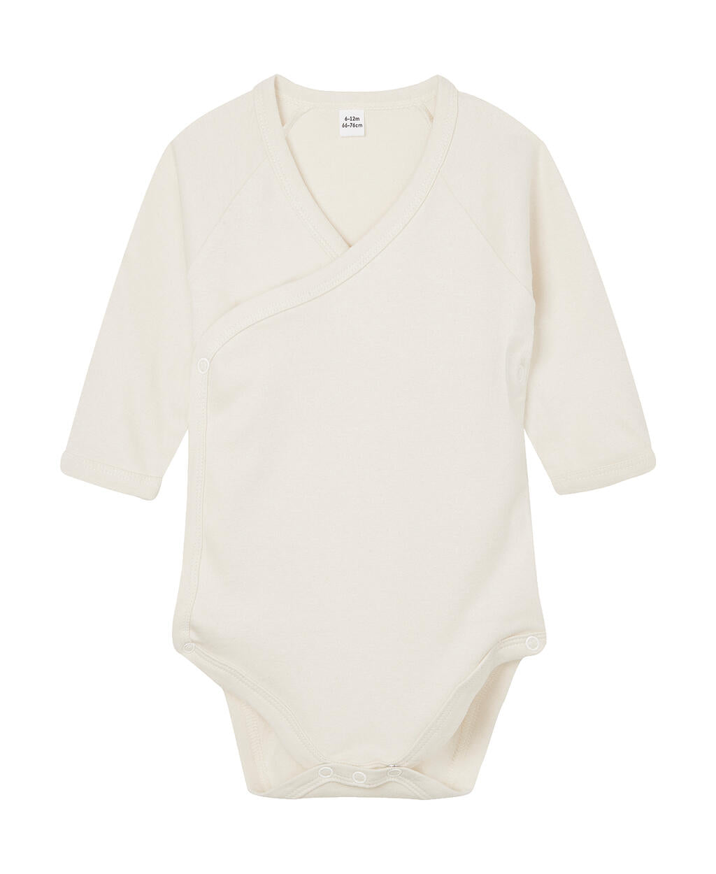 Baby Long Sleeve Kimono Bodysuit in Farbe Organic Natural