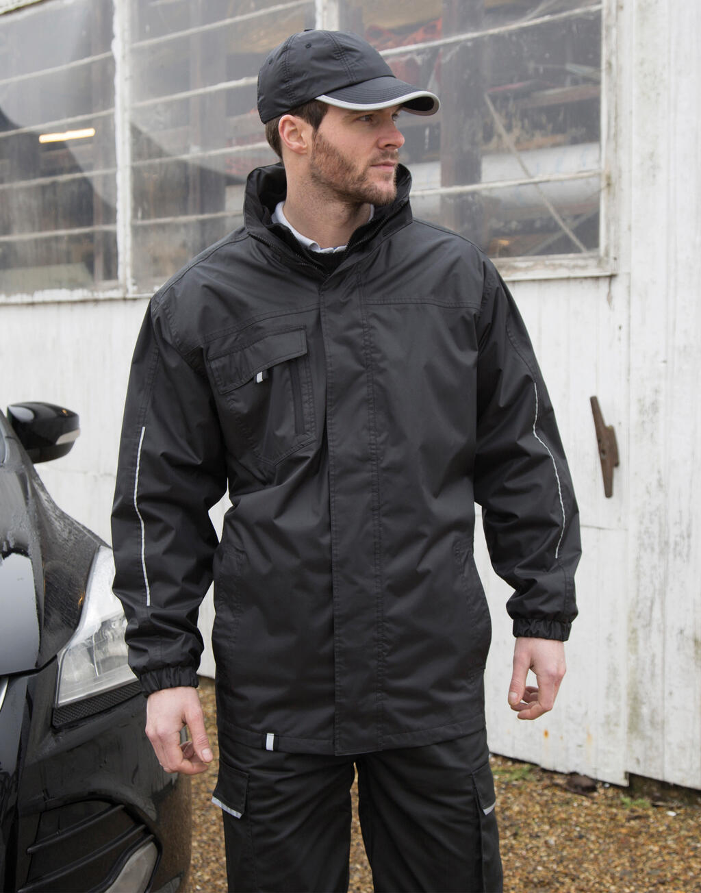 Printable 3-in-1 Transit Jacket in Farbe Black
